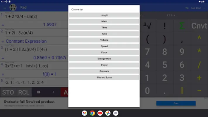 Scientific Complex Calculator android App screenshot 0