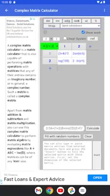 Scientific Complex Calculator android App screenshot 12