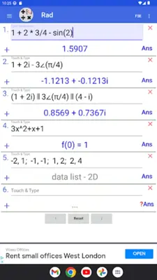 Scientific Complex Calculator android App screenshot 13