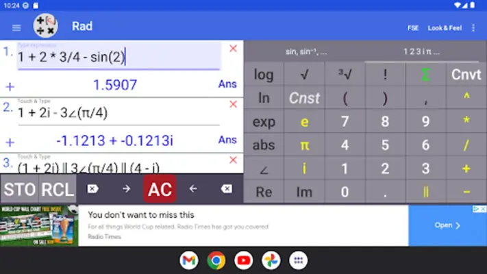 Scientific Complex Calculator android App screenshot 14