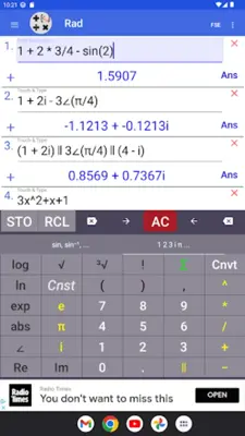 Scientific Complex Calculator android App screenshot 15