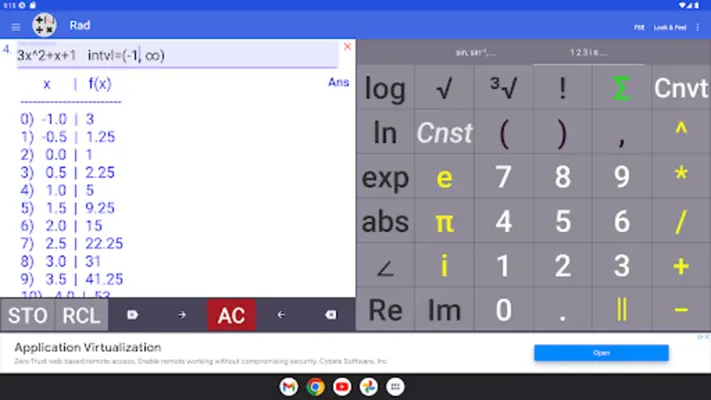 Scientific Complex Calculator android App screenshot 2